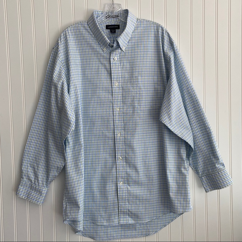 Lands’ End long sleeved shirt SIZE 17-1/2 -33